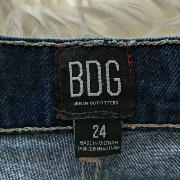 BDG Urban Outfitters High-waisted Colorblock Mom Jeans Sz.24 - Picture 7 of 7